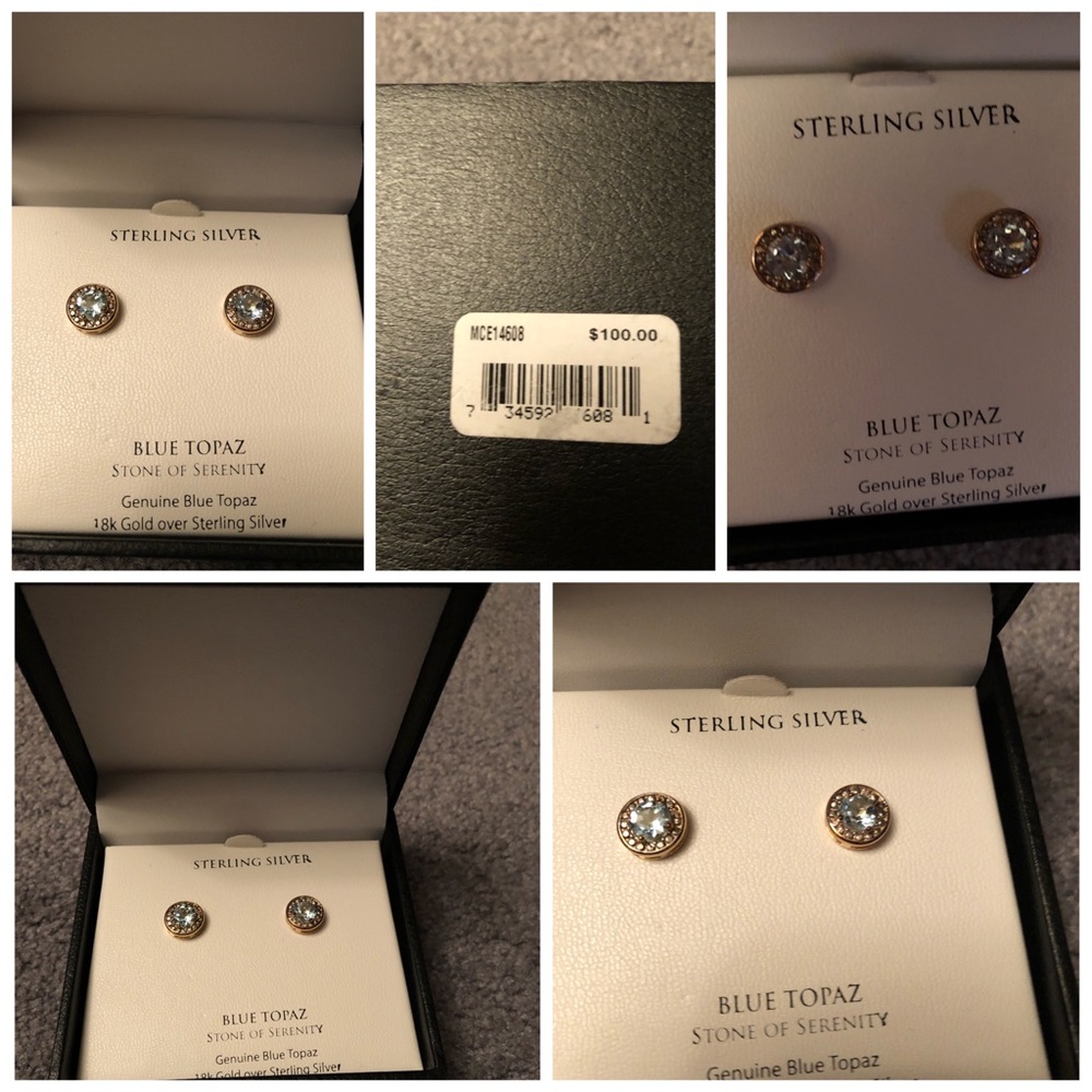 BLUE TOPAZ EARRINGS